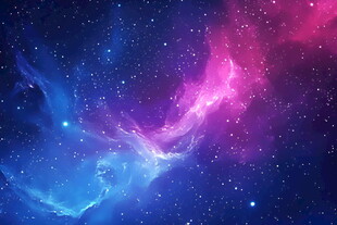 梦幻星空星云绚丽景象