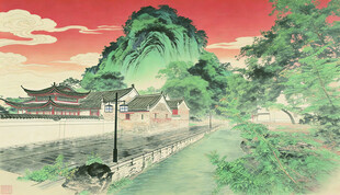 秀水状元村 中式山水庭院