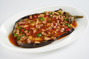 红烧肉末茄子