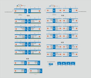 学校楼层指示门牌楼层牌