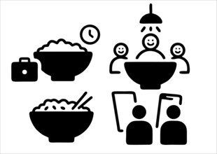 餐饮相关图标集合