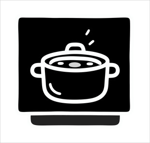 简约炖锅图标