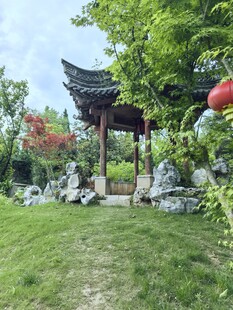 中式园林凉亭美景