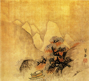 水墨山水图