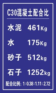 混凝土混合比
