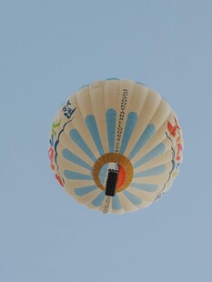 空中的多彩热气球