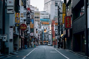 繁华都市街道景象