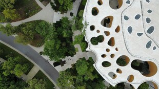 现代景观建筑俯瞰图