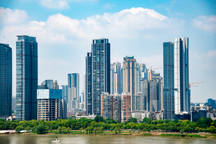 高楼林立景观