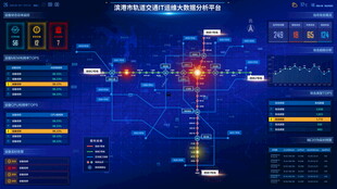 科技感数据可视化界面