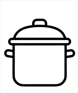 简约线条绘就的烹饪锅具