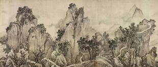 水墨山水国画图景
