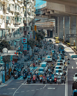 台北街头交通景象