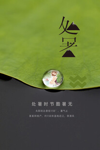 处暑海报
