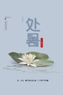 处暑海报