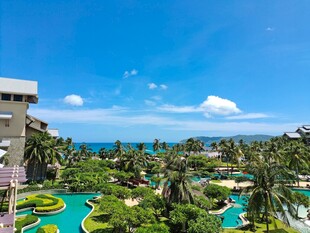 热带海滨度假胜地景观