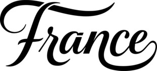 法国英文France艺术字