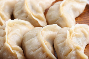 美味饺子特写