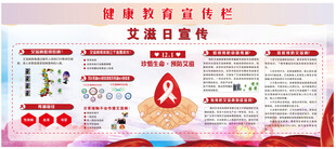 艾滋健康宣传栏