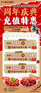 周年庆充值特惠活动海报