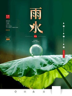 雨水海报