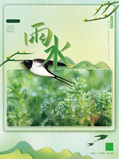 雨水海报