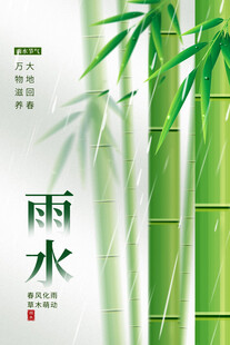 雨水海报