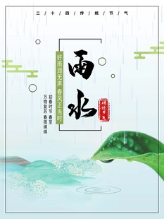 雨水海报