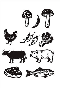 多样食材集合