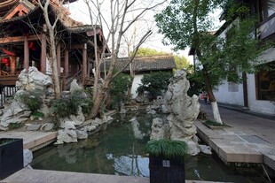 中式庭院景观雅致水景