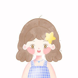 小女孩儿插画