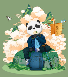 卡通熊猫