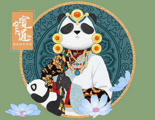 卡通熊猫 