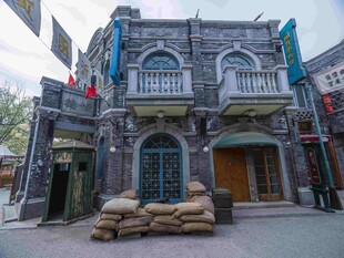 复古民国风建筑场景
