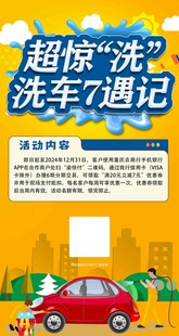 洗车海报