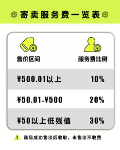 寄卖服务费一览表