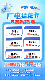 流量卡套餐海报长图