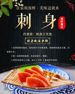 海鲜刺身海报
