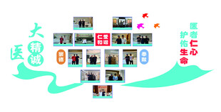医疗主题照片墙展示