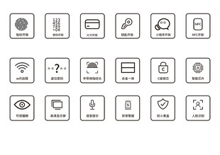 简洁矢量应用图标集合