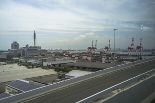 日本俯瞰城市港口建设景象