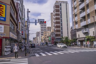 日本城市街道街景