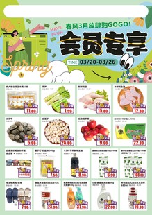 超市DM海报会员专享