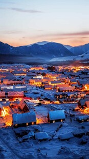 雪后山村
