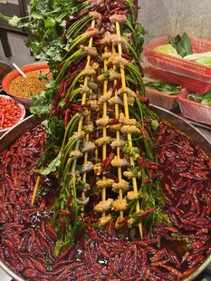 香菜辣椒牛肉串