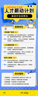 人才培训计划海报展示