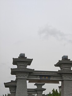 中式古典牌坊建筑景观