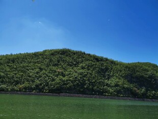 七里沟 山水 蓝天白云