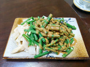 豆角炒肉段