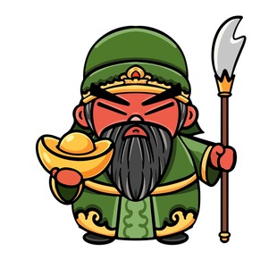 卡通关羽